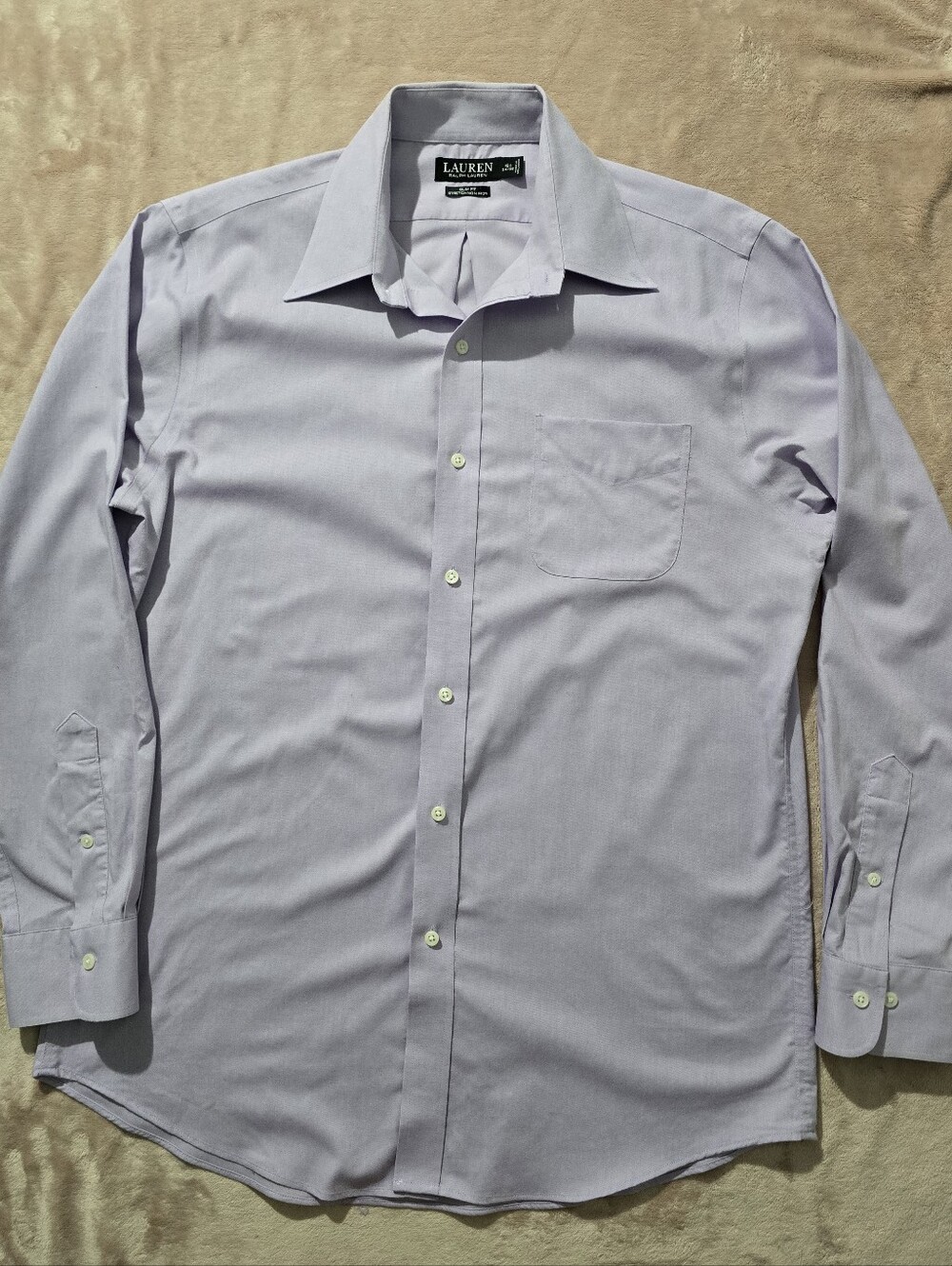 Lauren Ralph Lauren Black Label Dress Shirt slim Fit Size 16.5